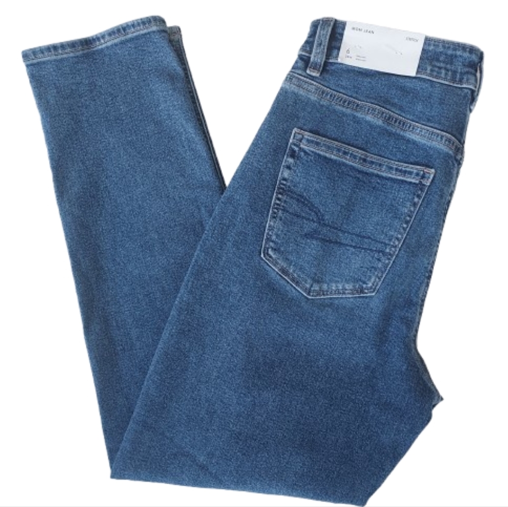 American Eagle Denim AEO Mom Jeans Size 6 Regular 28 NEW NWT - Picture 2 of 8